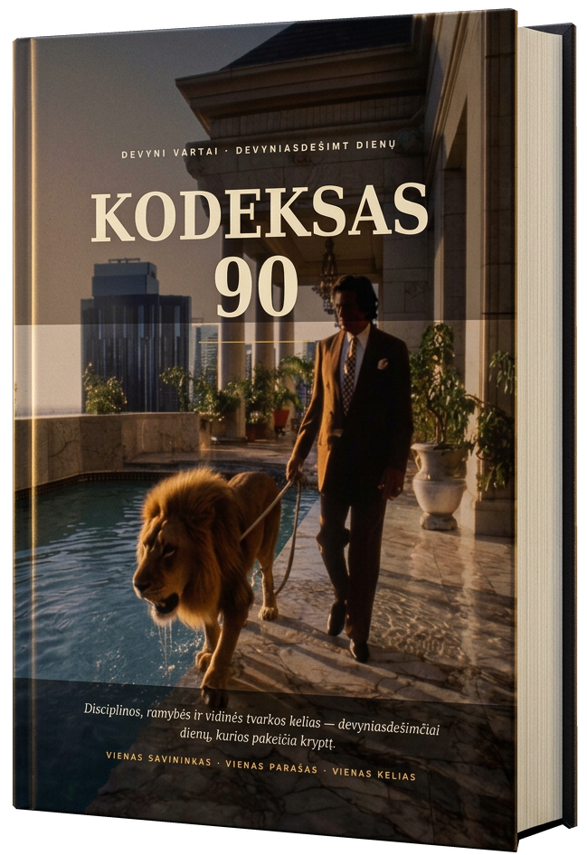 KODEKSAS 90 — 90 dienų sistemos knyga kietais viršeliais